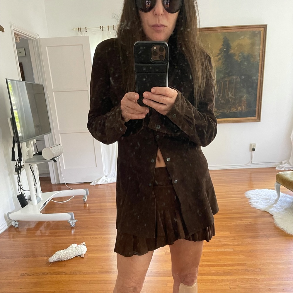 Patricia viera suede skirt